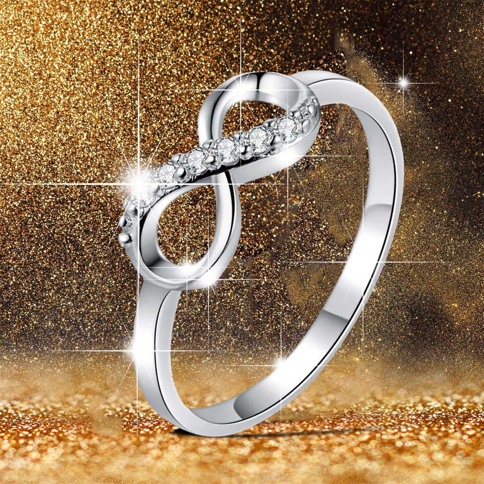 70-Pointer 18K Rose Gold Solitaire Diamond Shank Ring for Women JL AU